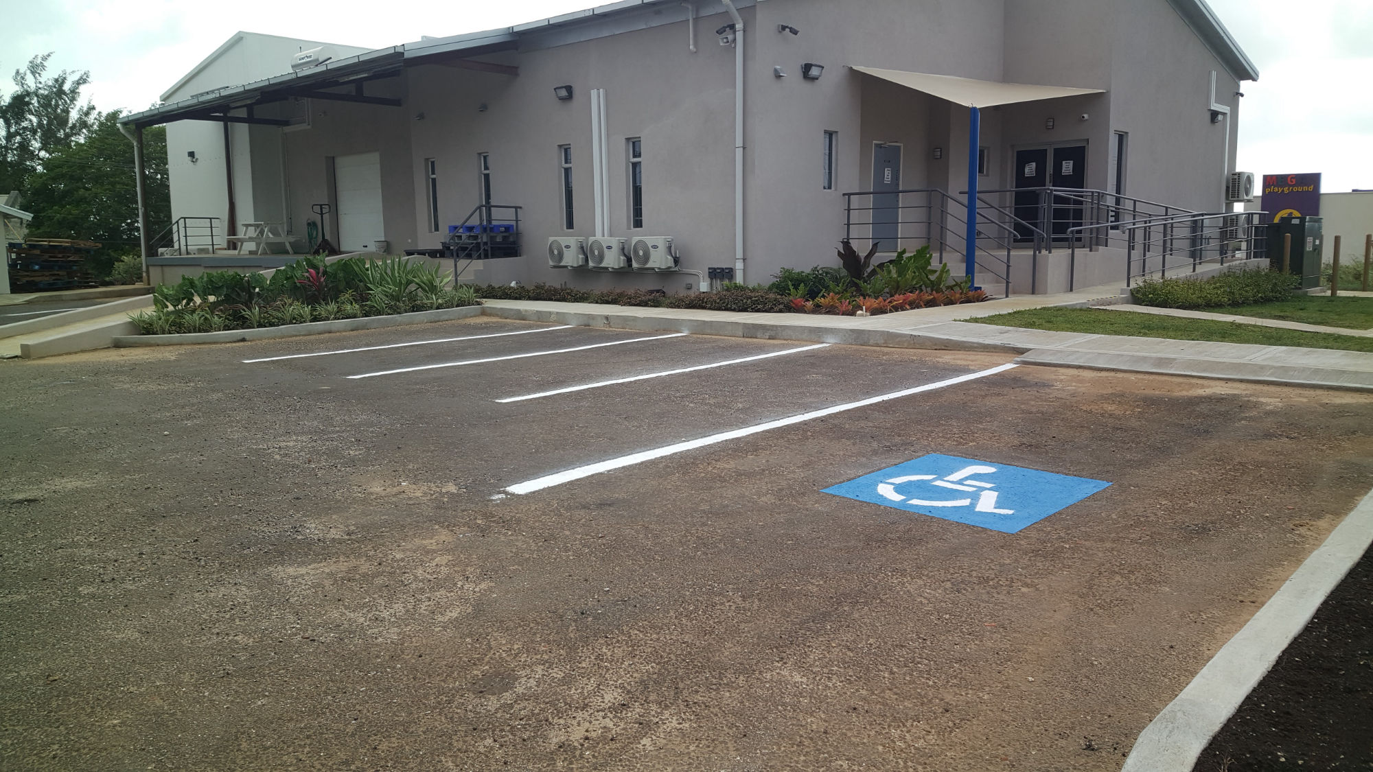 Handicap Parking Road Marking